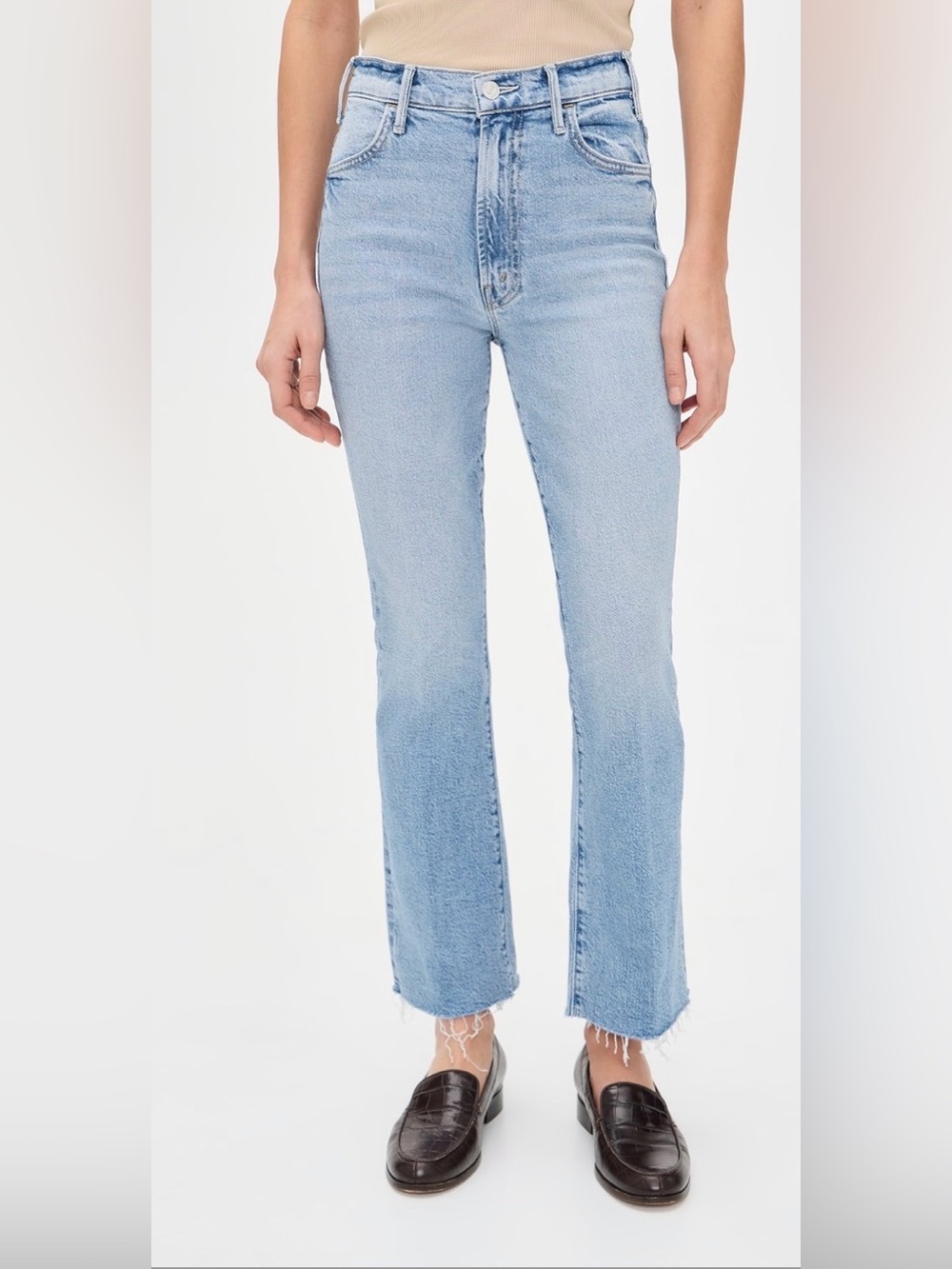Mother the Hustler Ankle Frey Women's Straight-Leg Jeans (B3)